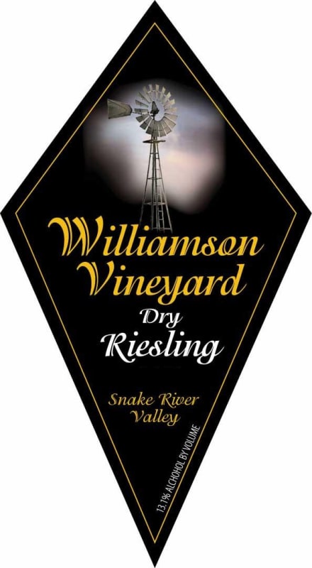 Williamson Orchards & Vineyards Dry Riesling 2013 Front Label