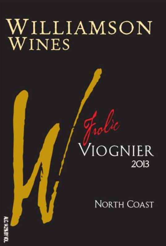 Williamson Wines Frolic Viognier 2013 Front Label