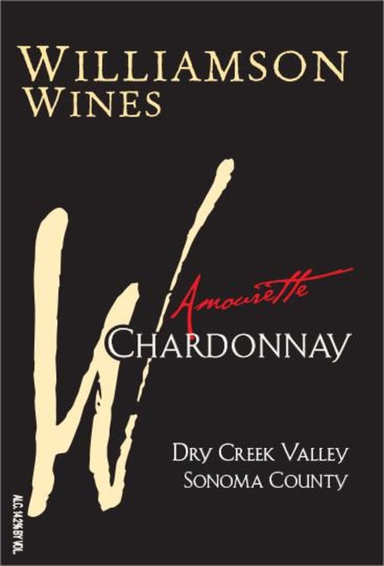Williamson Wines Amourette Chardonnay 2014 Front Label