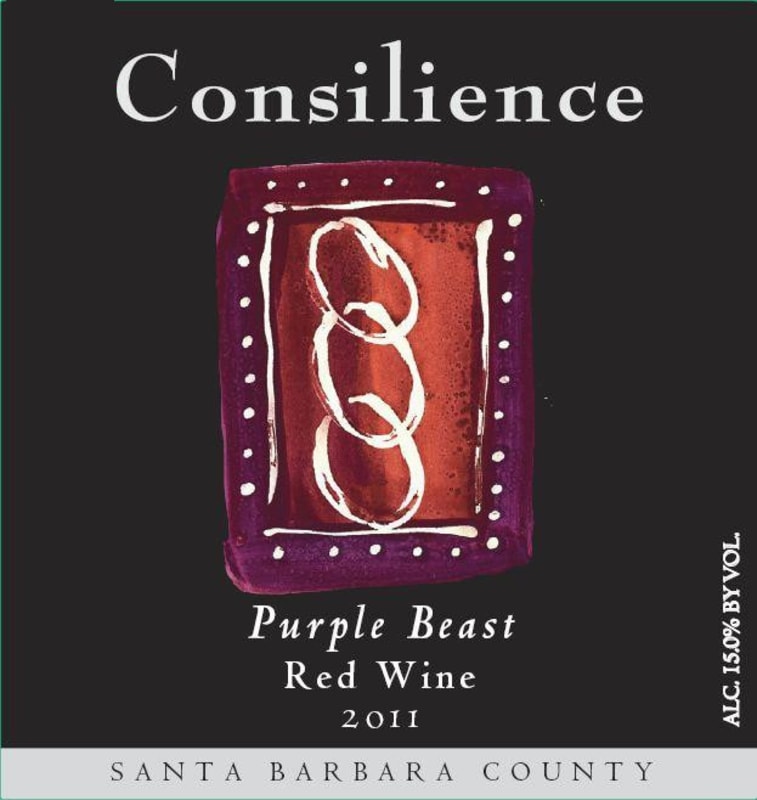 Consilience Purple Beast Red 2011 Front Label