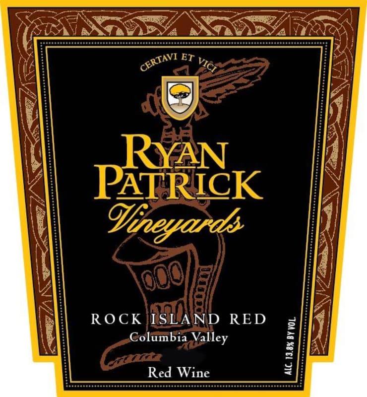 Ryan Patrick Rock Island Red 2010 Front Label