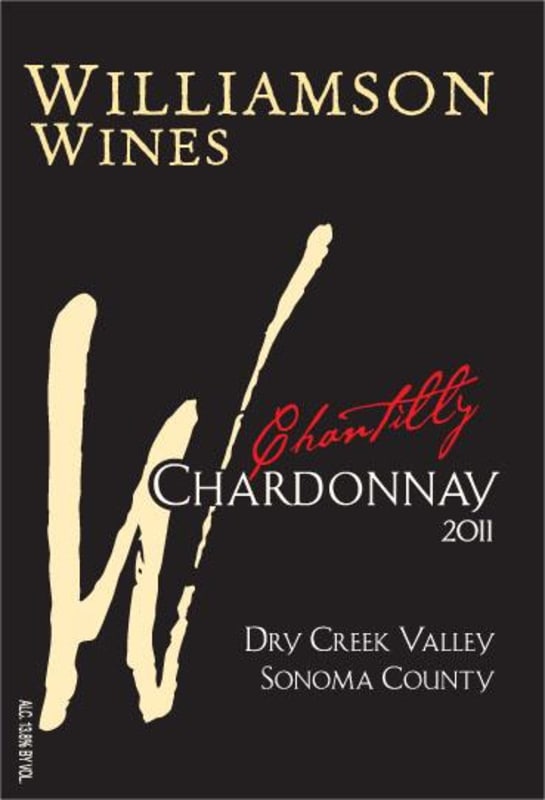 Williamson Wines Chantilly Chardonnay 2011 Front Label