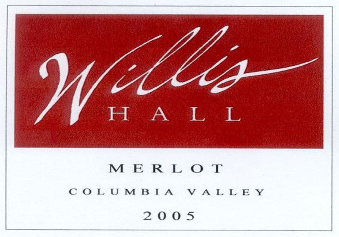 Willis Hall Merlot 2005 Front Label