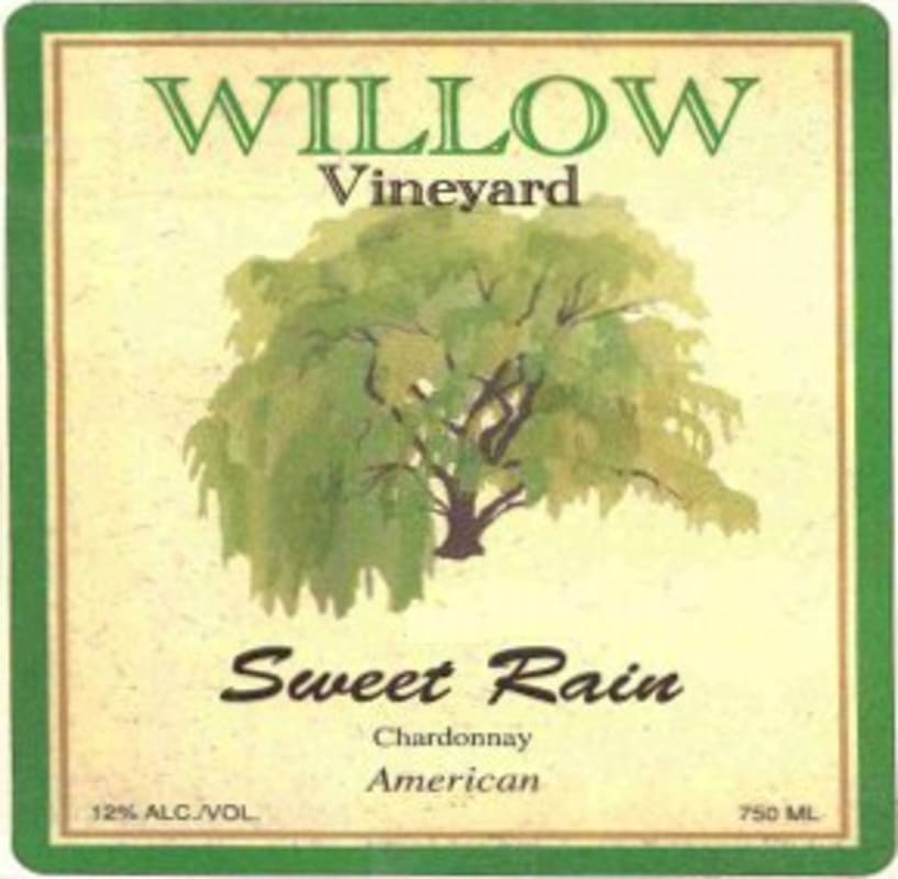 Willow Vineyard Sweet Rain Chardonnay 2013 Front Label