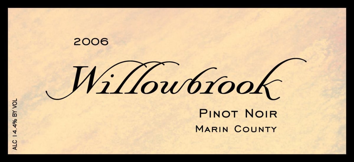 Willowbrook Cellars Pinot Noir 2006 Front Label