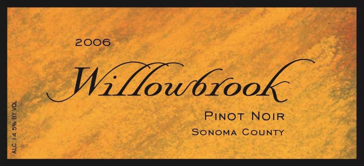 Willowbrook Cellars Pinot Noir 2006 Front Label