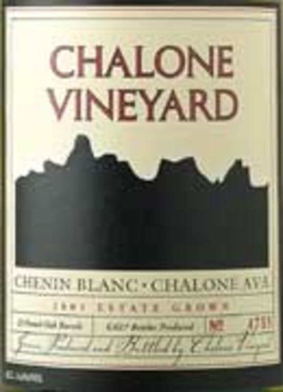 Chalone Chenin Blanc 2001 Front Label