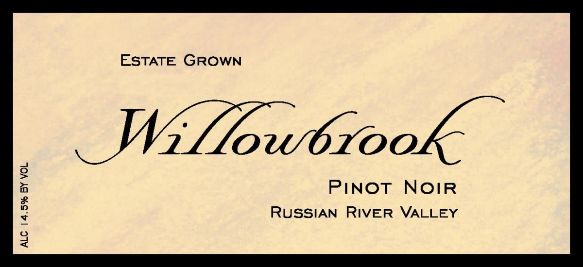 Willowbrook Cellars Estate Grown Pinot Noir 2007 Front Label