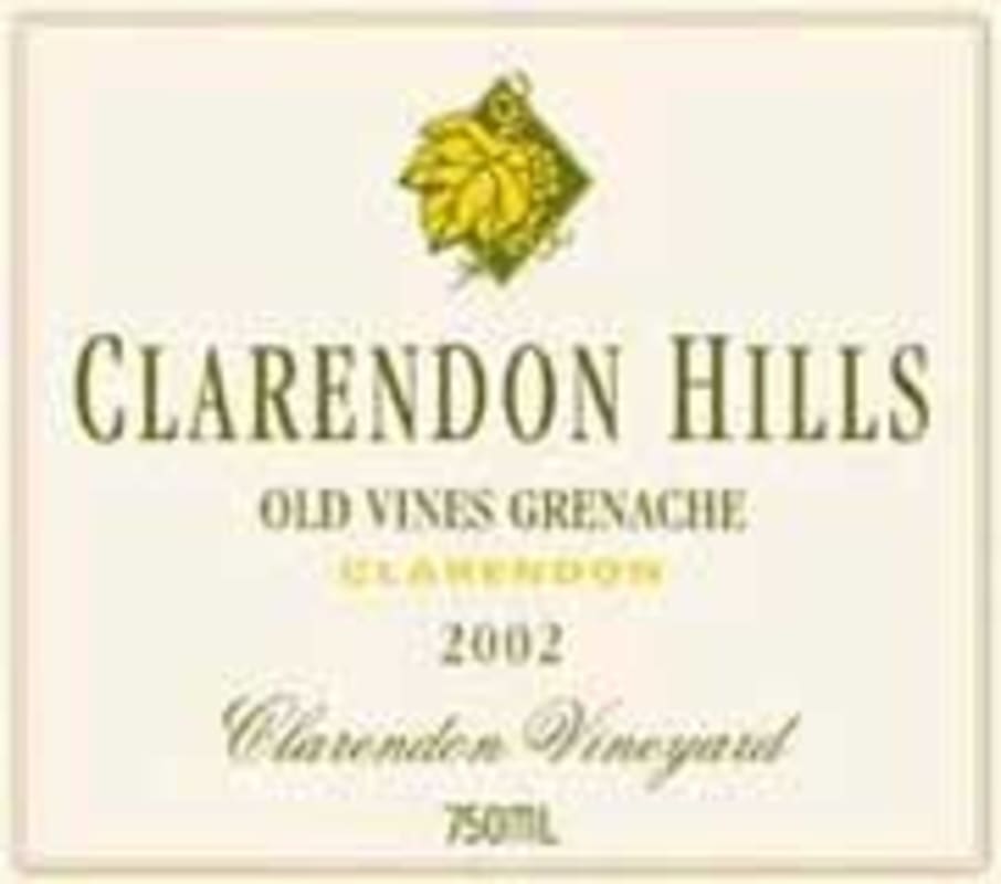 Clarendon Hills Blewitt Springs Grenache 2002 Front Label