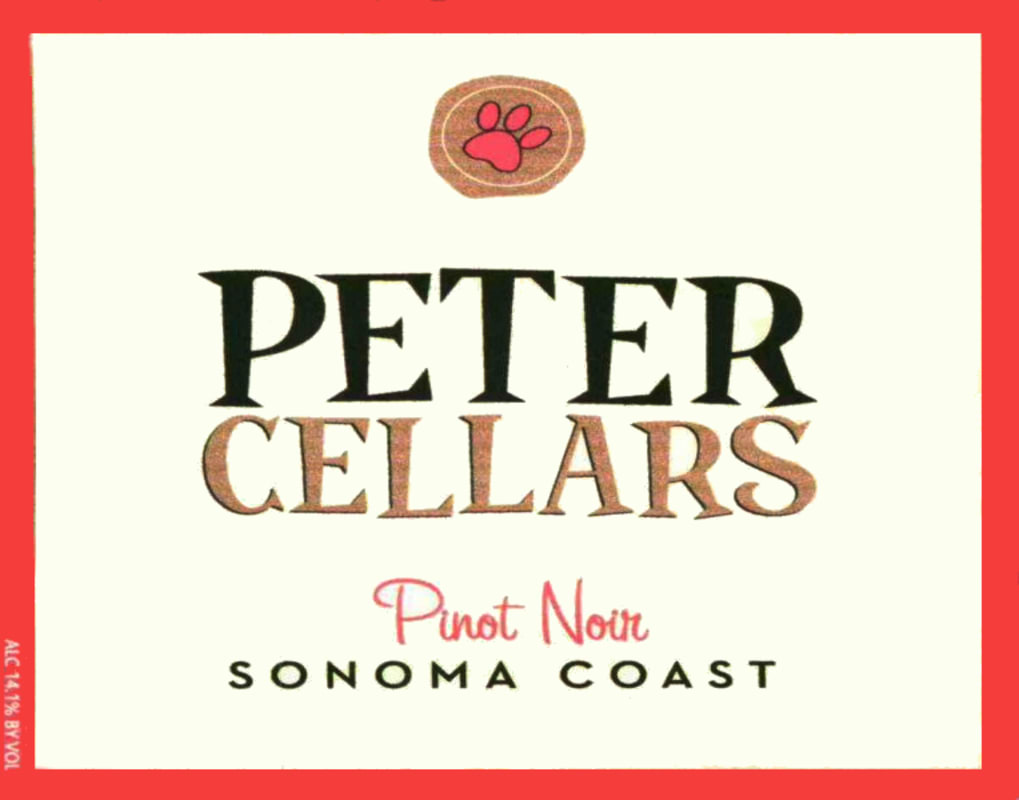 Peter Cellars Pinot Noir 2013 Front Label