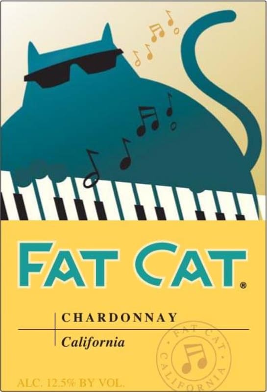 Fat Cat Cellars Chardonnay 2008 Front Label