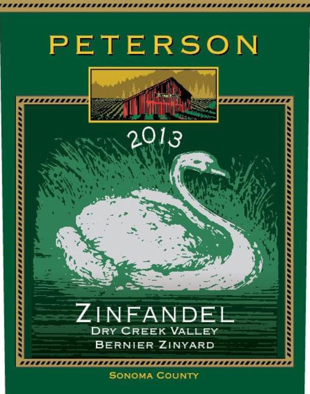 Peterson Bernier Zinyard Zinfandel 2013 Front Label