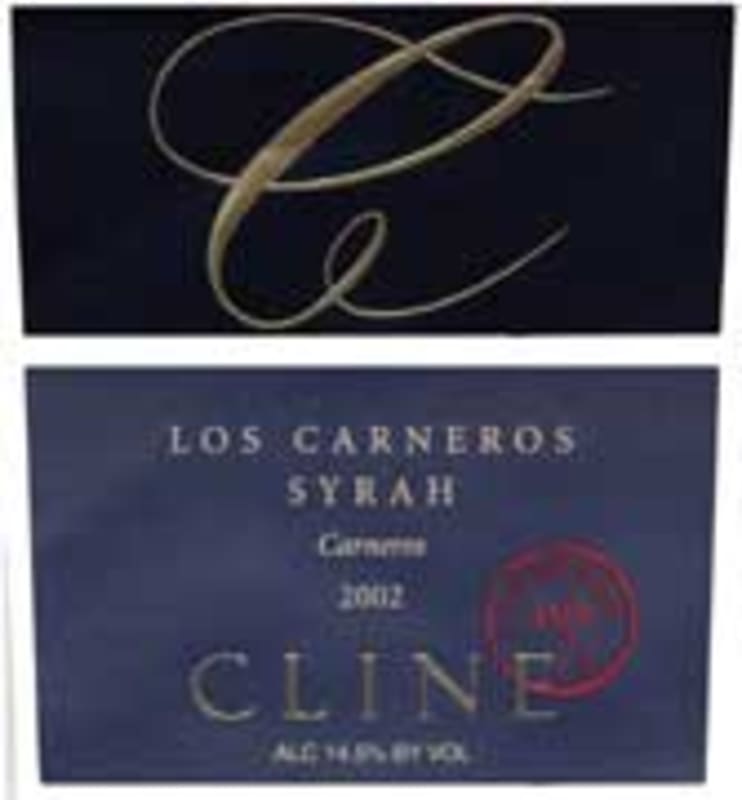 Cline Los Carneros Syrah 2002 Front Label