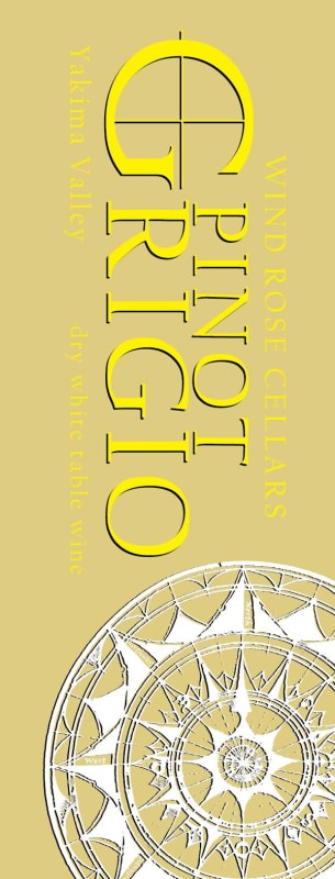 Wind Rose Cellars Pinot Grigio 2013 Front Label