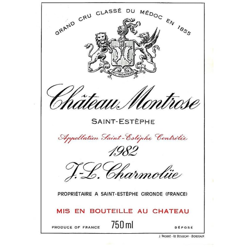 Chateau Montrose 1982 Front Label
