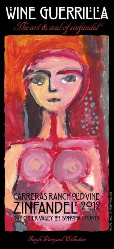 Wine Guerrilla Carreras Ranch Old Vine 2012 Front Label