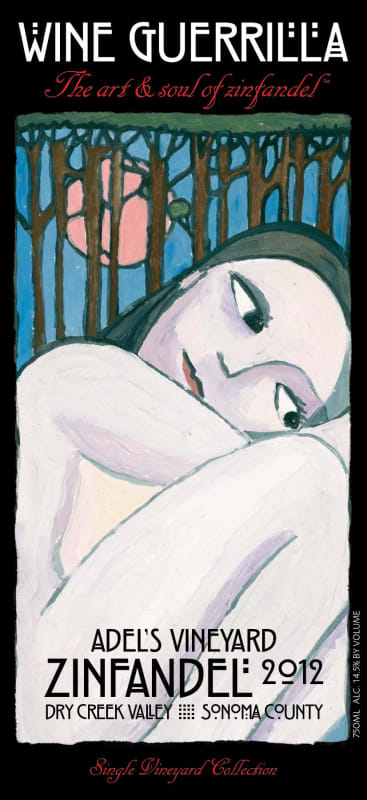 Wine Guerrilla Adels Vineyard Zinfandel 2012 Front Label