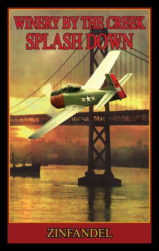 Winery by the Creek Splash Down Zinfandel 2012 Front Label