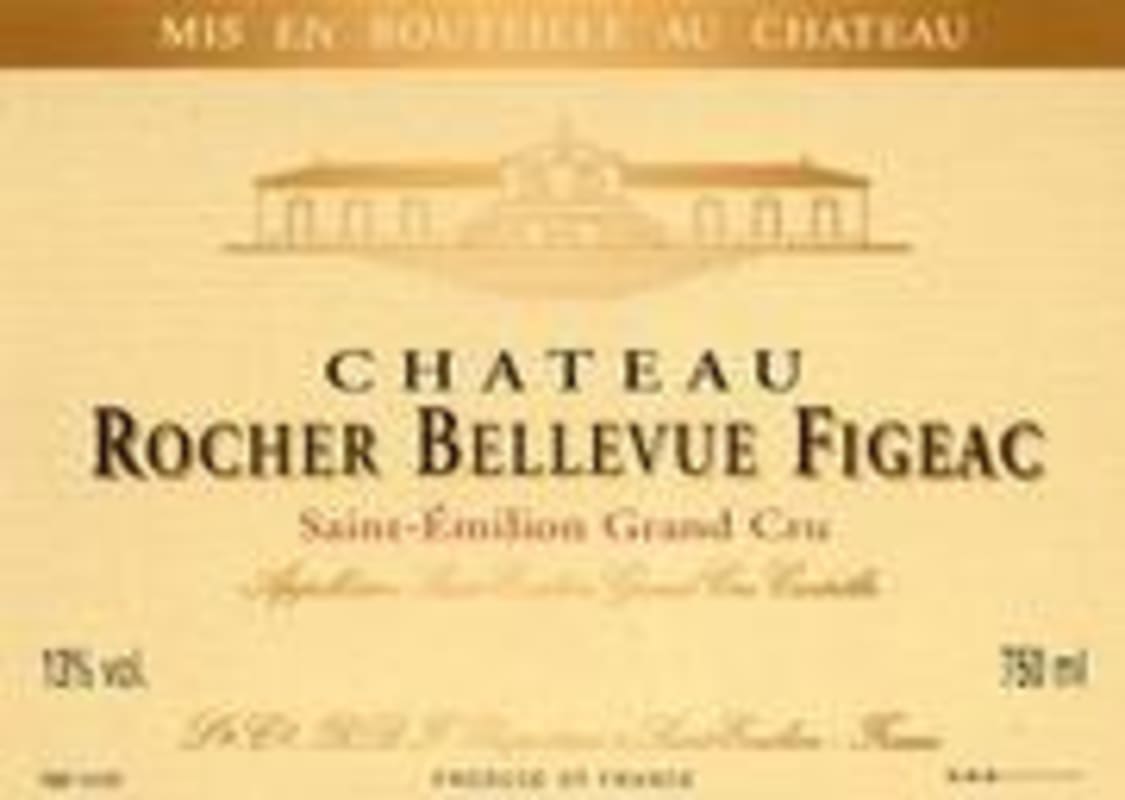 Chateau Rocher Bellevue Figeac St. Emilion 1995 Front Label