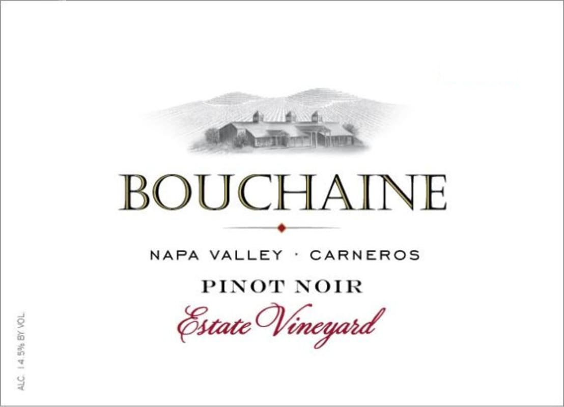 Bouchaine Estate Vineyard Pinot Noir 2013 Front Label