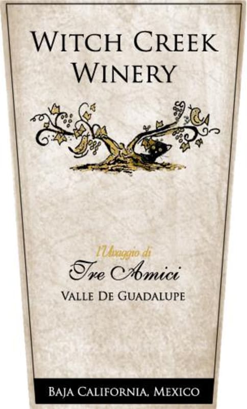 Witch Creek Winery L'Uvaggio di Tre Amici Red 2012 Front Label
