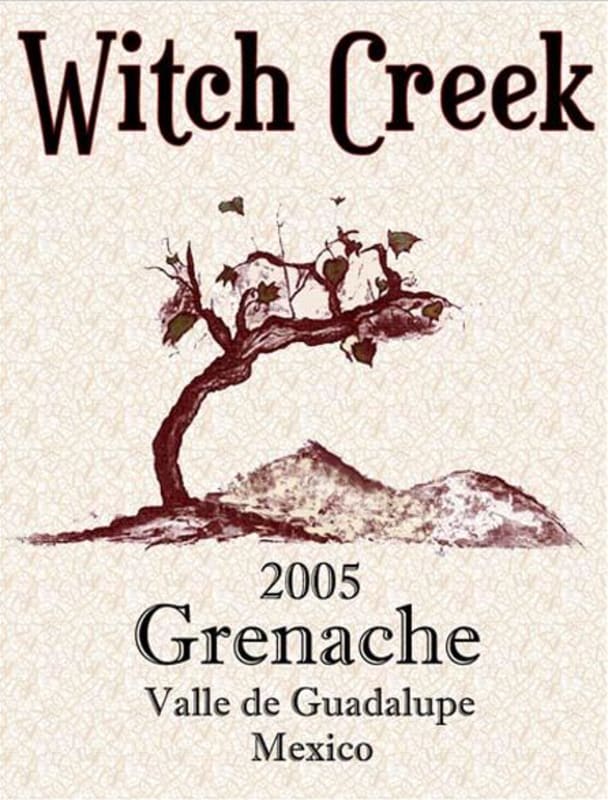 Witch Creek Winery Grenache 2005 Front Label