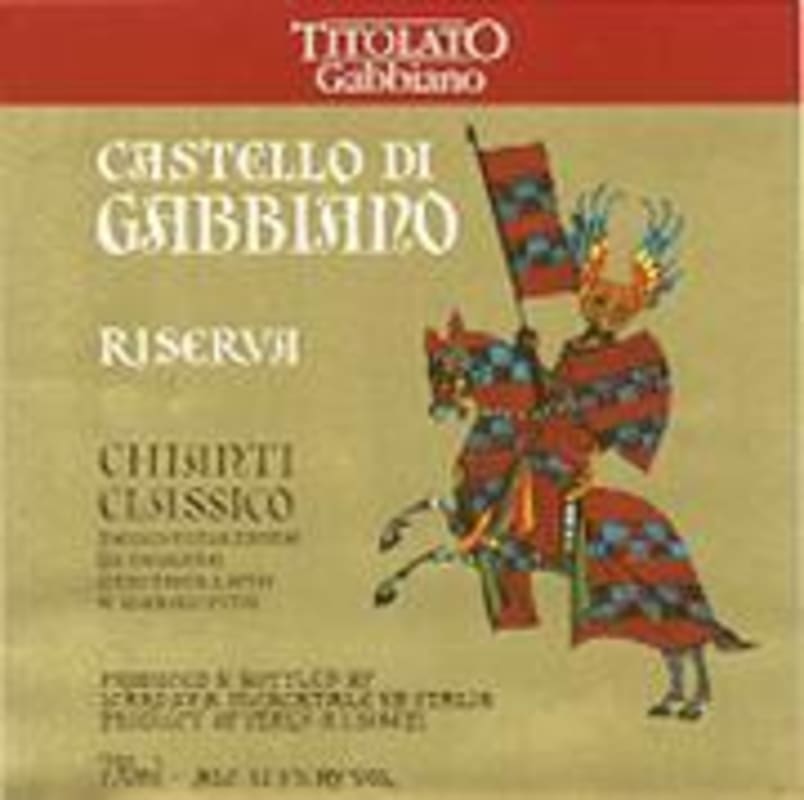 Gabbiano Chianti Classico Riserva 1995 Front Label