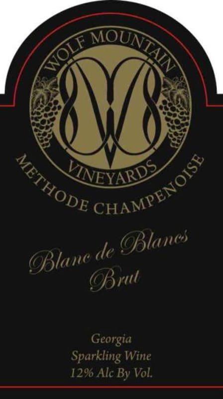 Wolf Mountain Vineyards & Winery Blanc de Blancs Brut 2014 Front Label