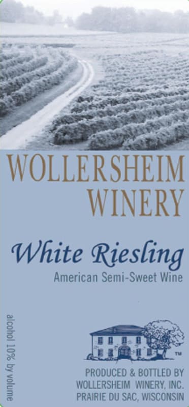 Wollersheim Winery White Riesling 2014 Front Label
