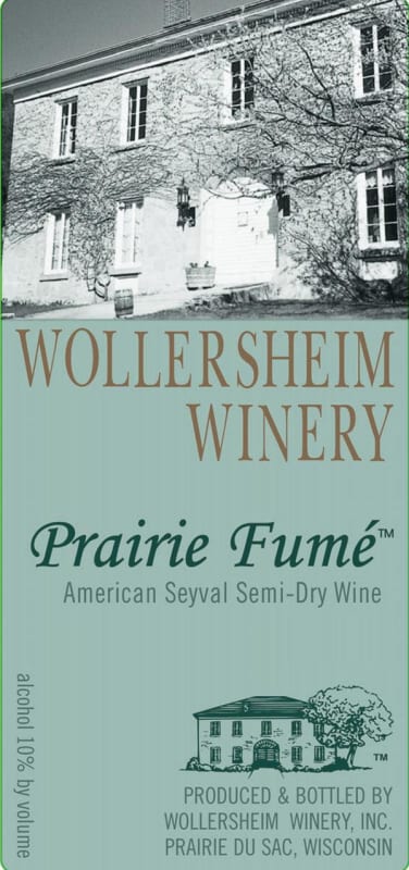 Wollersheim Winery Prairie Fume Seyval 2012 Front Label