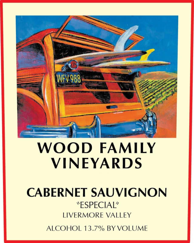 Wood Family Vineyards Cabernet Sauvignon Especial 2013 Front Label
