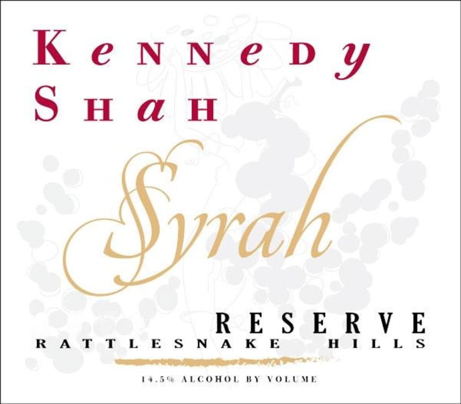 Woodhouse Family Cellars Kennedy Shah Reserve Syrah 2012 Front Label