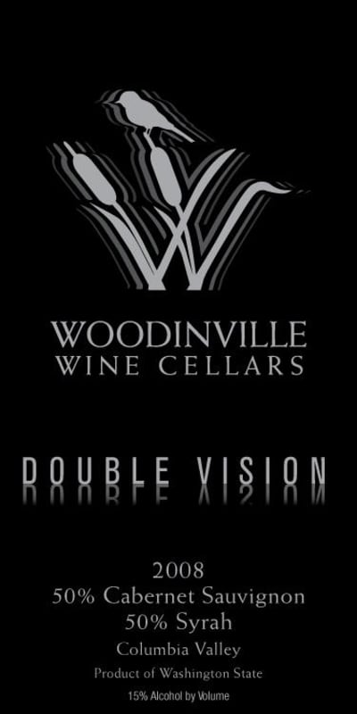 Woodinville Wine Cellars Double Vision Cabernet Sauvignon Syrah 2008 Front Label