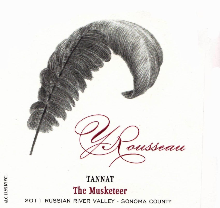 Y. Rousseau Russian River Valley Tannat 2011 Front Label