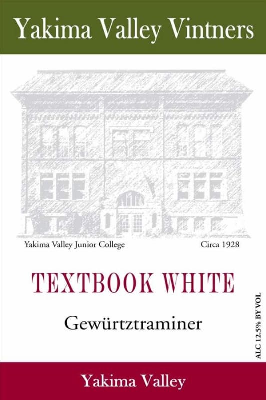 Yakima Valley Vintners Tbw Gewurztraminer 2014 Front Label