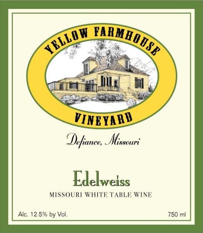 Yellow Farmhouse Vineyard & Winery Edelweiss 2009 Front Label