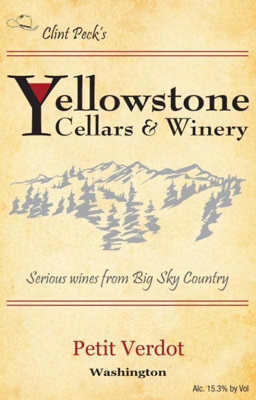 Yellowstone Cellars & Winery Petit Verdot 2012 Front Label
