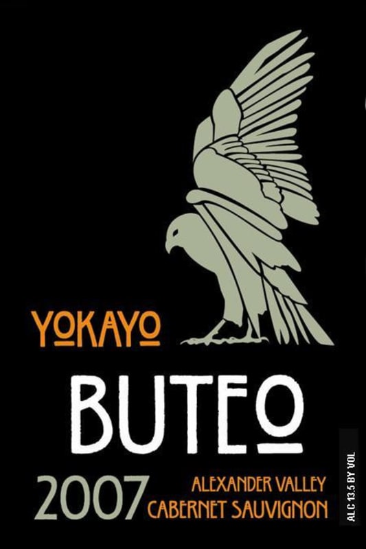 Yokayo Wine Company Buteo Cabernet Sauvignon 2007 Front Label
