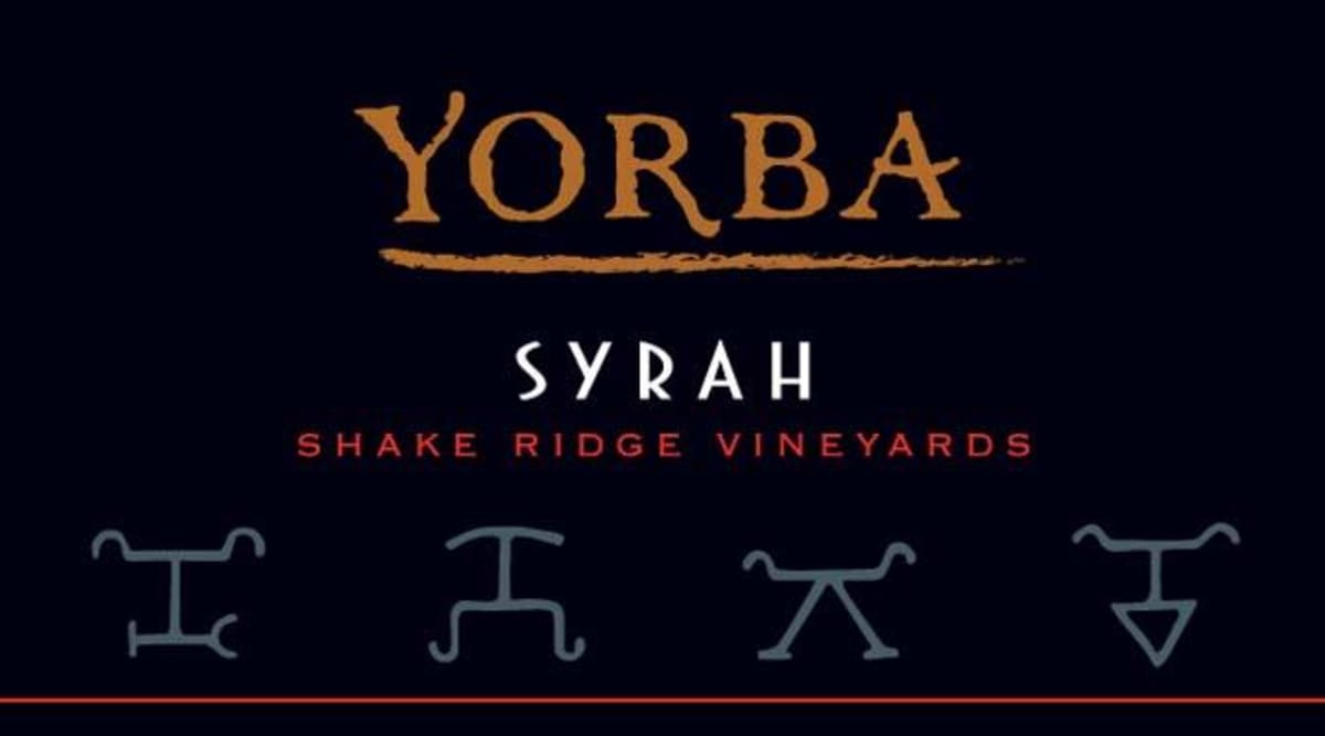 Yorba Shake Ridge Syrah 2009 Front Label