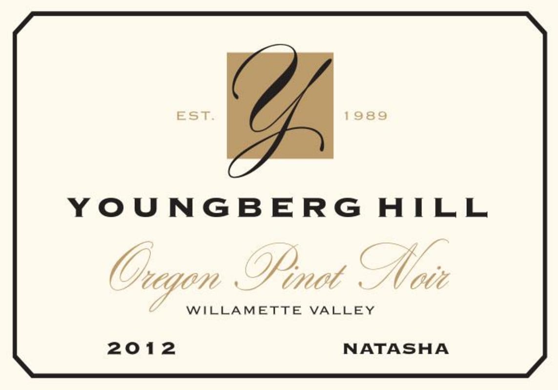 Youngberg Hill Vineyards Natasha Pinot Noir 2012 Front Label