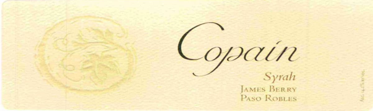 Copain James Berry Vineyard Syrah 2008 Front Label