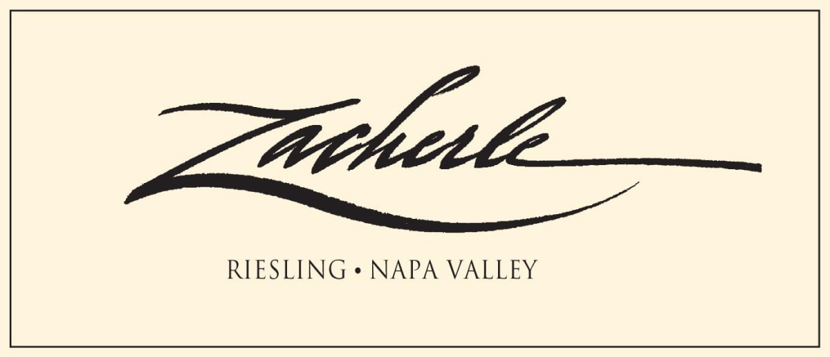 Zacherle Wines Riesling 2012 Front Label