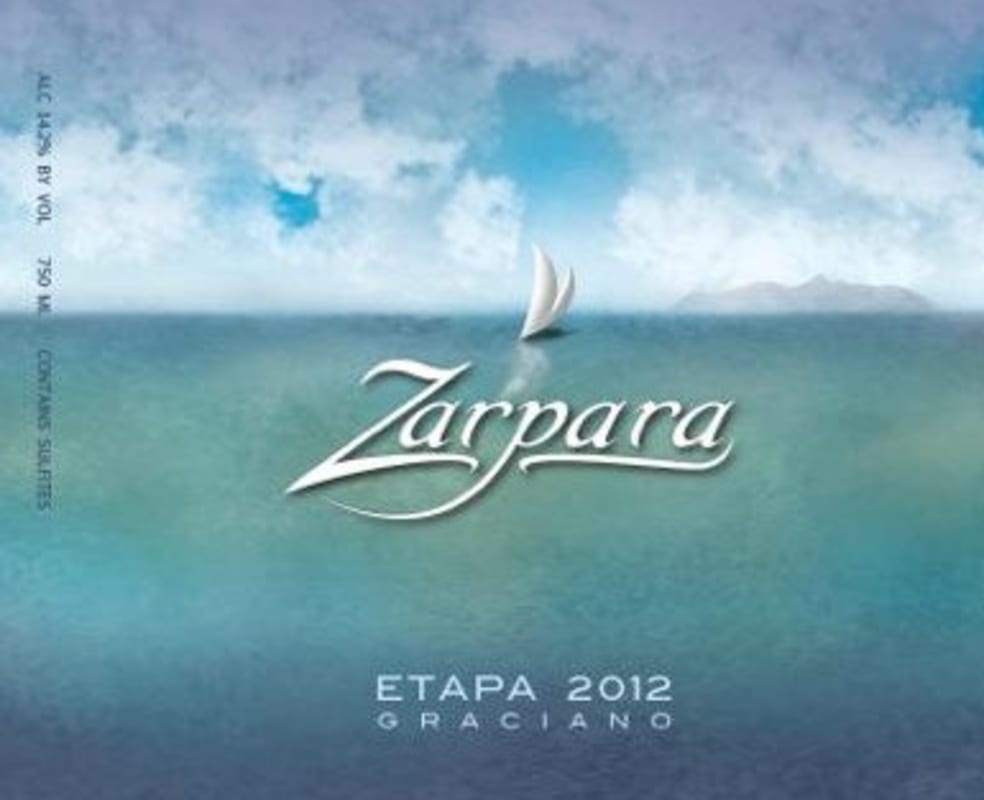 Zarpara Vineyard Etapa Graciano 2012 Front Label