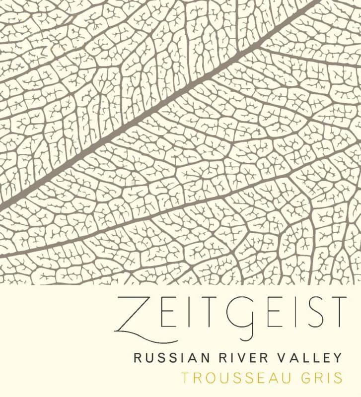Zeitgeist Cellars Trousseau Gris 2015 Front Label