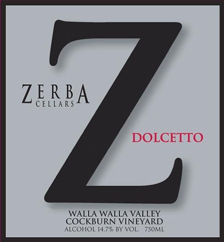 Zerba Cellars Dolcetto 2011 Front Label