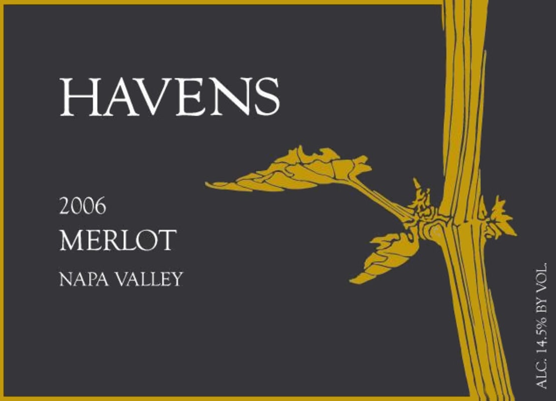 Havens Merlot 2006 Front Label