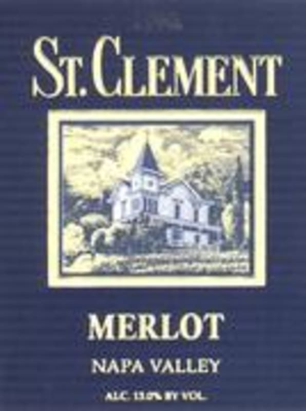 St. Clement Merlot 1996 Front Label