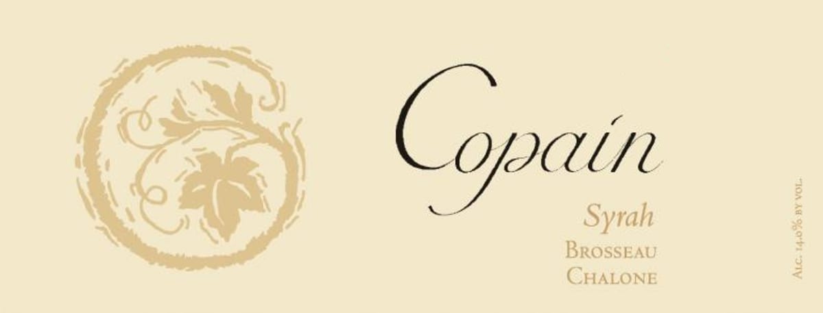 Copain Brosseau Syrah 2010 Front Label