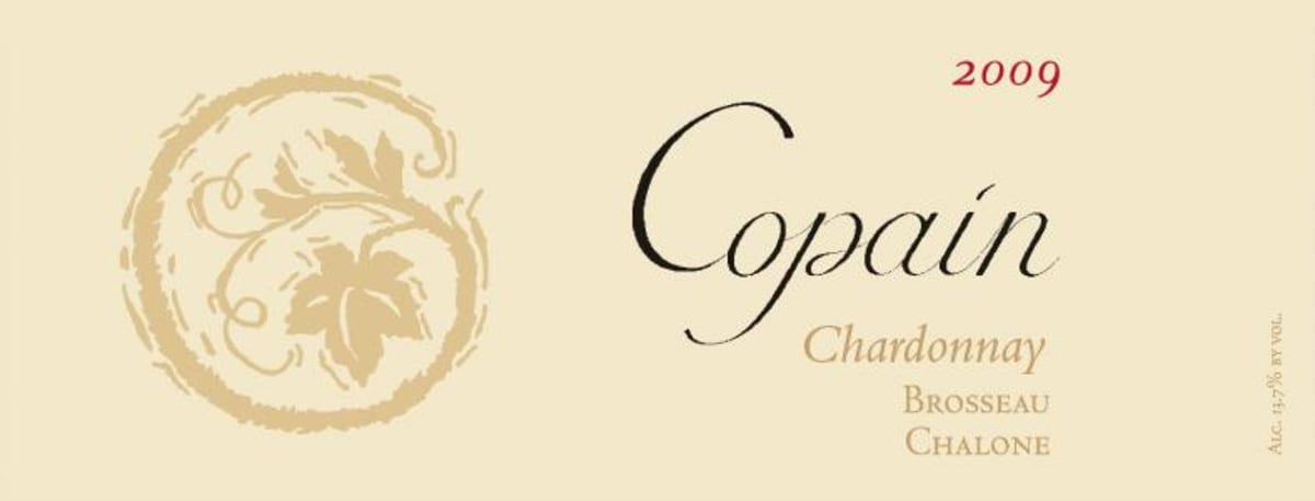 Copain Brosseau Chardonnay 2009 Front Label