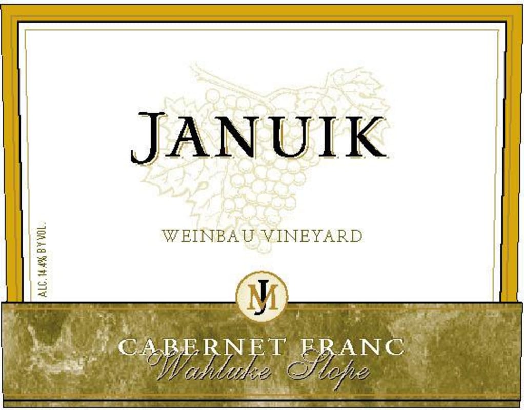 Januik Winery Weinbau Vineyard Cabernet Franc 2010 Front Label